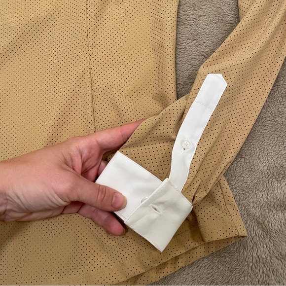 Cavalleria Toscana Tan equestrian show shirt perforated mesh - Picture 11 of 15